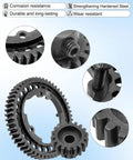 RC Spur Gear Set 54T 18T Pinion for Traxxas X Maxx XO1 Revo 2.0 VXL Hardened Steel, close-up views showing gear detail