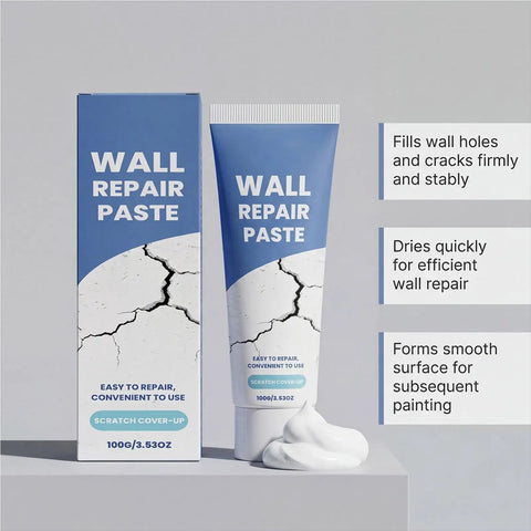 Fast Dry Wall Crack Repair Paste For Quick Fixes And Smooth Restoration, Waterproof Caulk Formula tube with paste sample