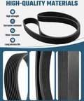 Serpentine Drive V Belt Replacement Fits Chevrolet P30 P Series GMC P3500 Blue Bird TC2000 SHL Freightliner MT MT35 Diesels