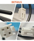 Thermistor Assembly Ntc 13459 000015573 For Ice Makers Replacement Part black sensor probe with white connector