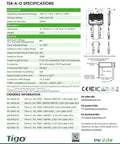 TS4-A-O Module Add-On For Rapid Shutdown And Optimization, 1500V UL TUV Listed, 1.2M Cable, MC4 Connectors specification sheet