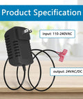 DC Power Transformer Replacement For Water Softeners 7351054 And 7337482 OEM Part Compatible With Kenmore GE Whirlpool Morton NorthStar EcoWater EcoPure And More Easy Plug And Play Power Adapter, 110-240VAC input, 24VAC/DC output