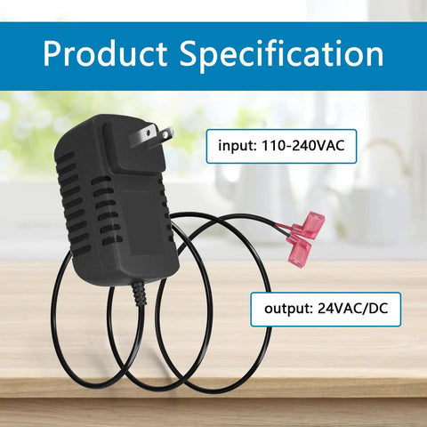 DC Power Transformer Replacement For Water Softeners 7351054 And 7337482 OEM Part Compatible With Kenmore GE Whirlpool Morton NorthStar EcoWater EcoPure And More Easy Plug And Play Power Adapter, 110-240VAC input, 24VAC/DC output