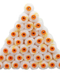 Pyramid stack of 36 Pack 4 Inch Mini Foam Paint Roller Covers For Smooth Even Coverage Refills And Sleeves For Trim And Detail Projects Bulk Paint Set For Home DIY And Pro Use