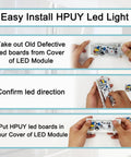 Step-by-step guide for installing Refrigerator LED Light Replacement Kit With Main Driver W10515058 And Two LED Boards W10515057