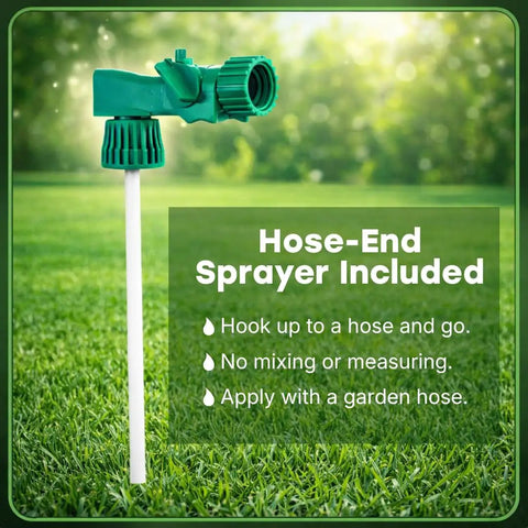 Hose-end sprayer for Liquid Lawn Aerator That Loosens Hard Clay Soil With No Equipment Needed Spray On Sprayer Included 32 Fl Oz Kids And Pets Safe Formula For Compacted Lawns And High Traffic Areas