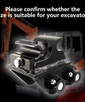 Easy Hookup Quick Change Hitch For Mini Excavators Up To 3 Tons Universal Quick Coupler shown with digger background