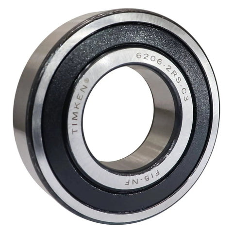 Close-up view of a 2 Pack 6206-2RSC3 Double Rubber Seal Ball Bearings 30x62x16mm C3 Clearance Pre Lubricated