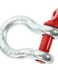 One Half Inch Galvanized Screw Pin Anchor Shackle Two Ton Kickass Lifting Rig For Trucks Built Strong With Zero Drama Off Road Tow Hook Mount Industrial Hardware Kit, red pin.
