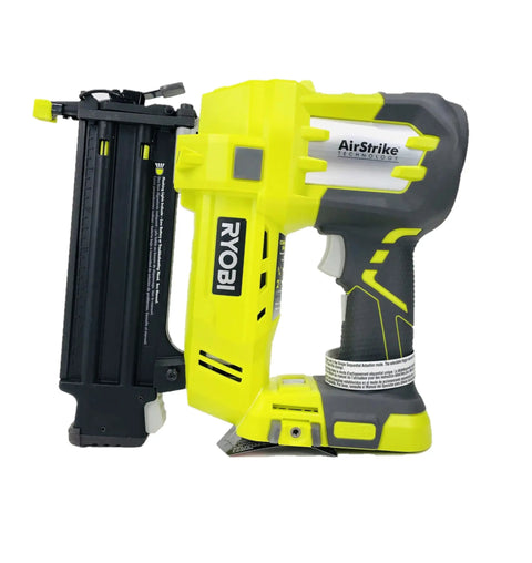 Ultra Pro Grade Badass Cordless Brad Nailer With 18 Volt Battery And Fast Charger side view showing ergonomic grip and magazine.