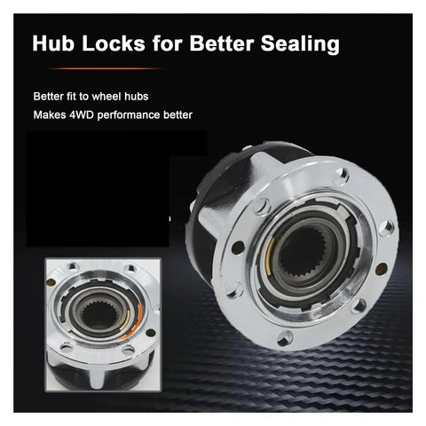 Heavy Duty 26 Spline Alloy Free Wheel Locking Hubs Compatible With Suzuki Samurai Vitara Jimny Sierra Escudo 4381060A00 close-up view