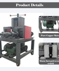 Dinenovate 2.2Kw Electric Pipe Bender Machine For Square And Round Tubing Cold Bending Tool with copper motor and control switch.