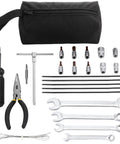 Motocross Tool Kit For Japanese Motorcycles 25 Piece Set With Wrenches Hex Bits Sockets Screwdrivers T Handle Driver Drive Adapter