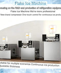 Multiple Heavy Duty Electric Ice Shaver Machines Crushing Blocks For Fluffy Snowflake Ice With Smart Air Cooling Setup.