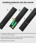 Battery installation for Universal Smart TV Remote Control For All LED LCD QLED UHD SUHD HDR Frame Curved 4K 8K 3D Replacement