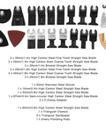 Image of 26 Piece Oscillating Saw Blades Set For Multitool High Carbon Steel Blades For Wood Metal Plastic PVC with sandpaper pads