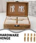 Open jewelry box with 25 Pcs Mini Brass Barrel Hinges For Jewelry Boxes And Wooden Cabinet Doors hidden inside.