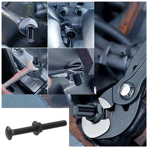 25 Piece M5 Carriage Bolt And Flange Nut Set, Stainless Steel 304 Rust Resistant Fasteners For Agricultural Equipment Storage Racks And Furniture Assembly, Non Slip Grip And Heavy Duty Security used on wrench and equipment