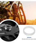Aluminum Alloy Bicycle Chainring Bolt Spacers Washers 10 Pcs Double Ring To Single Gasket 2mm Thick 10mm Inner Diameter for bikes