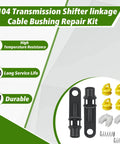 10 Piece Transmission Shifter Linkage Cable Kit With 2 Shift Levers, 4 Bushings, 2 Clamps, And 2 Springs Replaces 52855956AG components