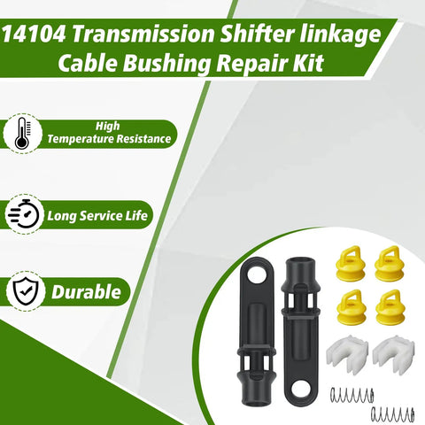 10 Piece Transmission Shifter Linkage Cable Kit With 2 Shift Levers, 4 Bushings, 2 Clamps, And 2 Springs Replaces 52855956AG components
