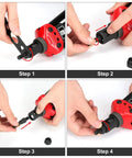 Installation steps for Pro Grade Rivet Nut Mandrels Set With 6-32 8-32 10-32 Mandrels 30 Rivnuts Total Replacement Kit GT607