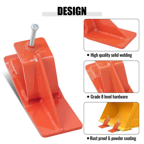 Beefy Heavy Duty Tractor Bucket Edge Protectors Set Of 2 For Snow Removal And Gravel Spreading, high quality solid welding