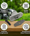 Lawn Mower Blade Adapter Kit Plug-and-Play For MTD Craftsman Troy-Bilt Bolens Yard Machines Yard Man Push Walk-Behind Mowers Replaces OEM