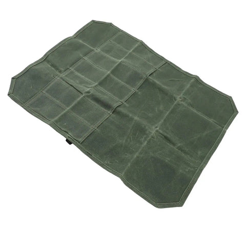 Open Outdoor Knife Roll Bag Made From Waxed Canvas With Tough As Nails Padded Slots A Portable Knife Pouch For Chef Knives Perfect For Camping