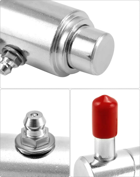 Close-up of Heavy Duty Three Quarter Inch Cam Lock Wrecker 2 Pack with built-in grease fitting and twist lock design.