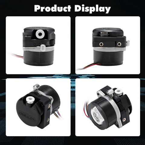 Dual Gear Direct Drive Extruder Kit With Heavy Duty Stepper Motor For K1 Max K1C K1 SE And Ender 3 V3 Plus shown from multiple angles.