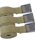 3 Pack Military Green 25mm Tie Down Straps With Quick Release Buckles For Luggage, Cargo, And Camping Gear Fastening And Securing