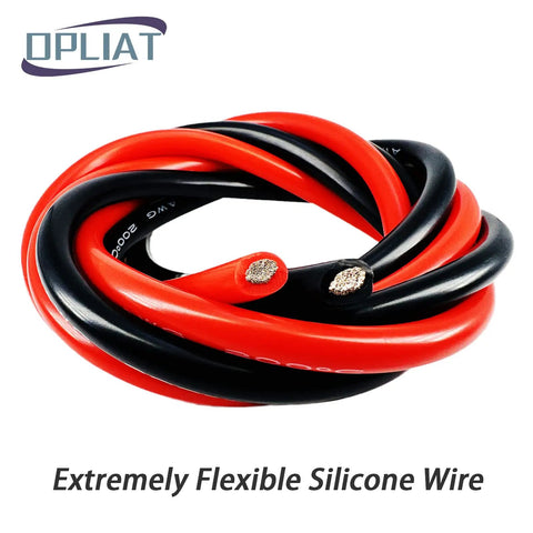 18 Gauge Silicone Wire Set Red 100ft And Black 100ft For High Temp Up To 200 C Ultra Flexible 18 AWG Stranded Tinned Copper Hookup