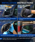 Driver Left Side Mirror Glass For Volkswagen Tiguan 2009 2017 Convex Glass Replacement Non Heated Without Backing Plate Installation