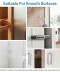Four Pack Clear PU Self Adhesive Recessed Finger Pulls Oval Sliding Door Handles installed on various surfaces