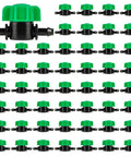 50 Pack 1/4 Inch Drip Irrigation Shut Off Valves With Barbed Fittings For 1/4 Inch Tubing No Fuss Easy Flow Water Control
