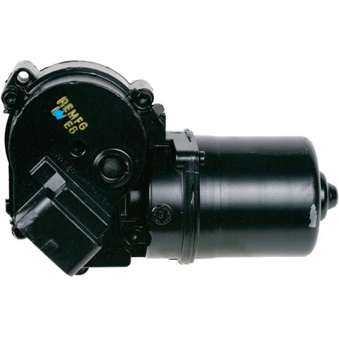 Remanufactured Domestic Wiper Motor Direct Fit Replacement, black, high durability, designed for smooth quiet operation.