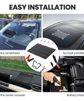 20W 12V Solar Panel Charger Kit With Built In Dual Stage Smart Charging Controller Portable Waterproof Battery Maintainer setup