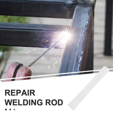 Image of a plastic welding rod in use, fusing metal with sparks. Part of Grab These 10 Pc Plastic Welding Rods For Car Bumper Repair.