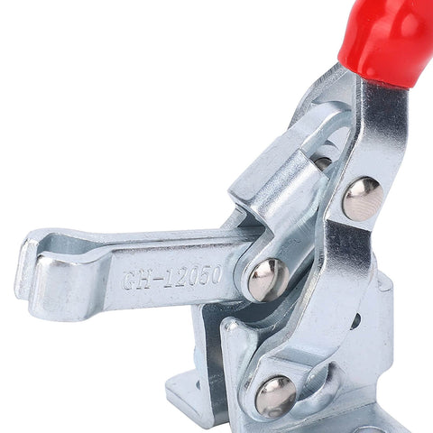 Close-up of Heavy Duty Toggle Clamp With 150kg Clamping Force Horizontal Plunger Stroke Welding Hold Down Clamp for Jigs