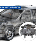 Front Wheel Hub And Bearing Assembly 513257 That Fits 2010-2012 Lexus HS250H and more, shown installed with ABS encoder detail