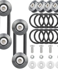 Universal Car Bumper Quick Release Kit With Titanium Four Release Tabs And Twelve O Ring Fasteners for front and rear bumpers