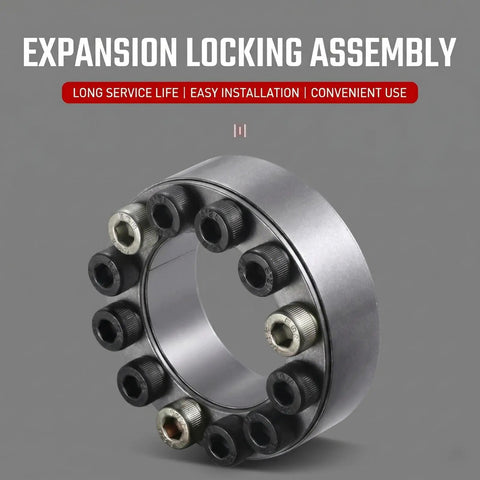 Keyless Expansion Locking Assembly For Shaft Hub Connection No Fuss Heavy Duty 45 Carbon Steel Power Transmission Component