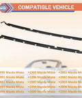 Left And Right Outer Door Window Molding Trim Weatherstrip Seal Belt For Mazda Miata 1990 2005 Replacement Parts NA01 58 810F NA01 59 810F