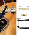 Classical Guitar Bridge Clamp For Quick Maintenance And Bridge Repair, Pro Fixture Clip Tool With Accessories on guitar