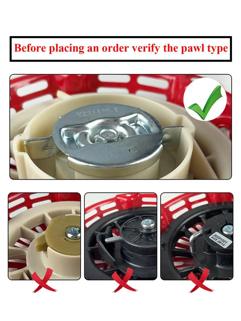 Aftermarket 212cc Pull Start Recoil Starter Replacement For Predator 212 and Coleman with pawl verification guide