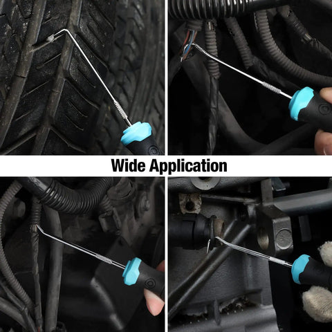 4-Piece Hook and Pick Set With Offset, Straight, And 90 Degree Picks - Workhorse Pro Grade Tools in automotive application