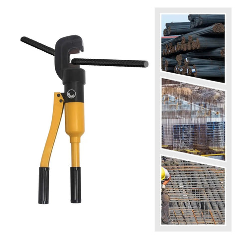 Heavy Duty Hydraulic Crimping And Rebar Cutting Machine Portable Power Tool features quick release C-Head for steel rebar cutting.