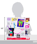 Child holding Chemistry Lab Kit For Kids Age 6 And Up At Home STEM Science Experiments Fun And Totally Awesome Chemistry Activities