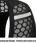 Lightweight Running Hydration Pack With Built In Water Reservoir Breathable Back Panel reflective strip detail